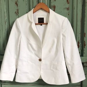 The Limited 3/4 sleeve white jacket